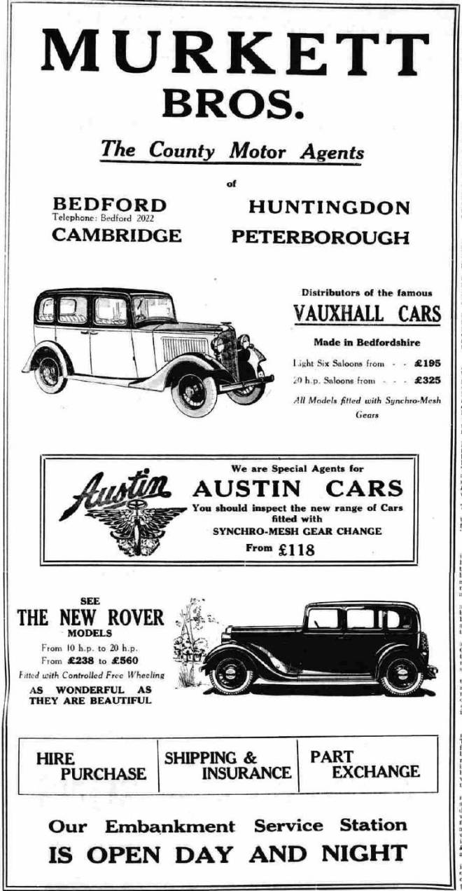 1933 Bedfordshire Times and Independent - Friday 13 October 1933 Image © Johnston Press plc. Image created courtesy of THE BRITISH LIBRARY BOARD